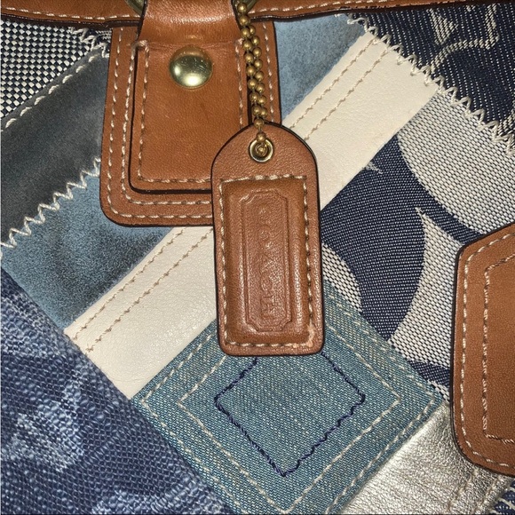 Coach Patchwork Canvas & Leather Handbag (12216) Vintage rare bag - Picture 8 of 14